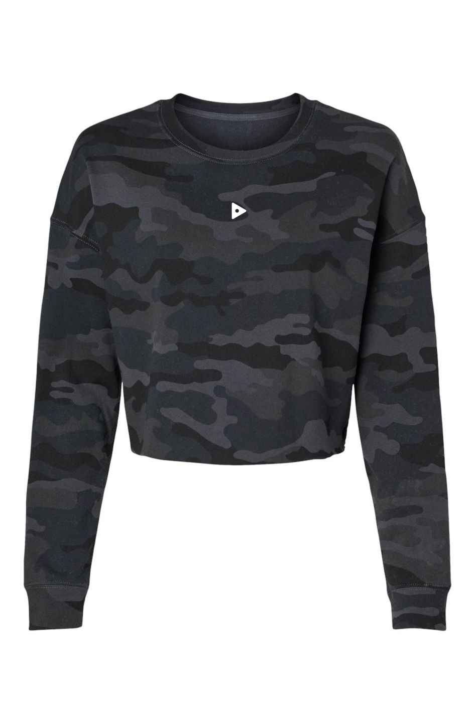 Retire Lightweight Camo Cropped Crew